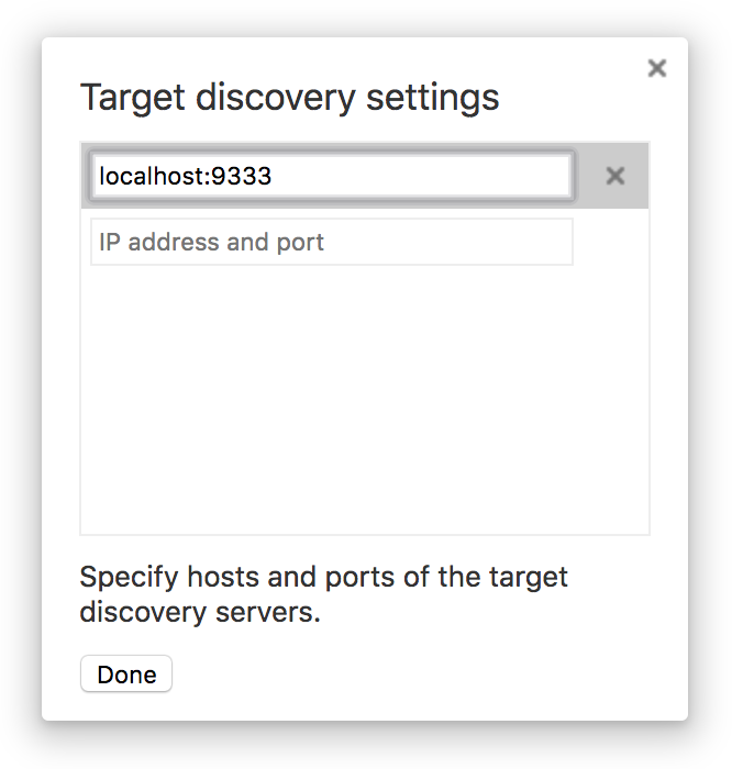 Add target