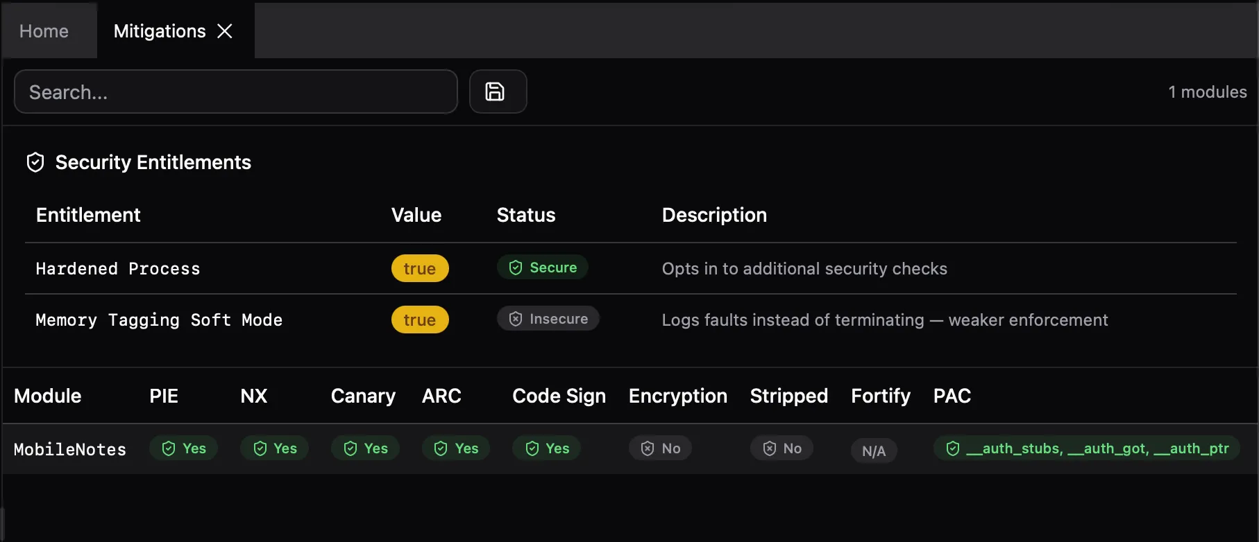 Security Mitigations