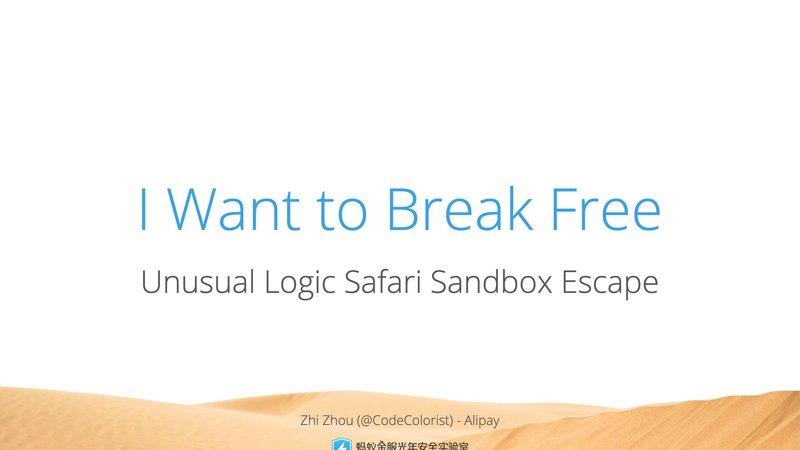 I Want to Break Free: Unusual Logic Safari Sandbox Escapes